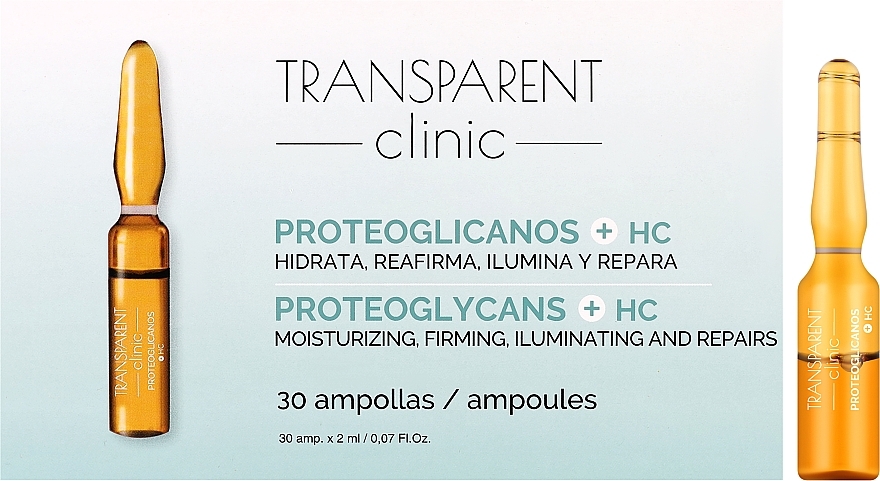 Face Ampoules - Transparent Clinic Proteoglicanos + HC — photo N1