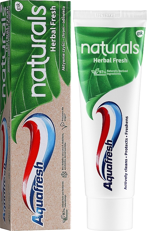 Herbal Freshness Toothpaste - Aquafresh Naturals Herbal Fresh — photo N2