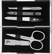 Manicure Set, 5 tools, black/silver-matt - Erbe Solingen Magic Box — photo N2