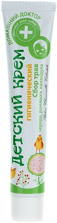 Hygienic Baby Cream "Herbal Mix" - Domashniy Doktor — photo N1