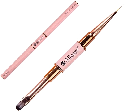 Gel No. 6 and Jewelry No. 9 Double-Sided Brush  - Silcare — photo N1