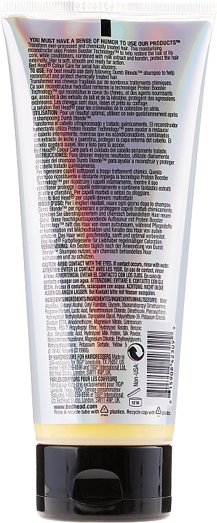 Conditioner for Bleached and Damaged Hair - Tigi Bed Head Colour Combat Dumb Blonde Conditioner — photo N2