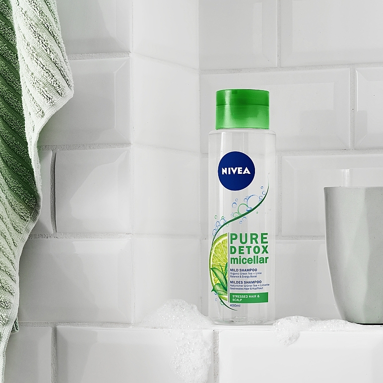 Micellar Shampoo "Detox" - Nivea Pure Detox Micellar Shampoo — photo N4