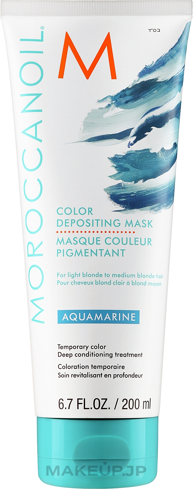 Tinting Hair Mask, 200 ml - MoroccanOil Color Depositing Mask — photo Aquamarine