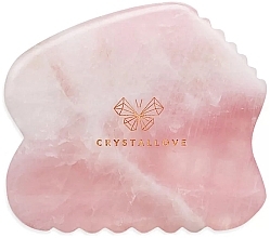 Fragrances, Perfumes, Cosmetics Rose Quartz Gua Sha Massager - Crystallove Rose Quartz Contour Gua Sha