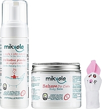 Fragrances, Perfumes, Cosmetics Rabbit Set - Nova Kosmetyki Mikkolo Carefree Coconut Set (b/balm/200ml + b/foam/150ml + toy/1pc) 