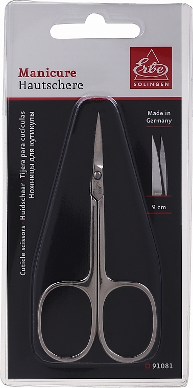 Cuticle Scissors, 9 cm, 1081 - Erbe Solingen — photo N2