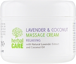 Relaxing Massage Cream - Bulgarian Rose Herbal Care Lavender & Cococnut Massage Cream — photo N2