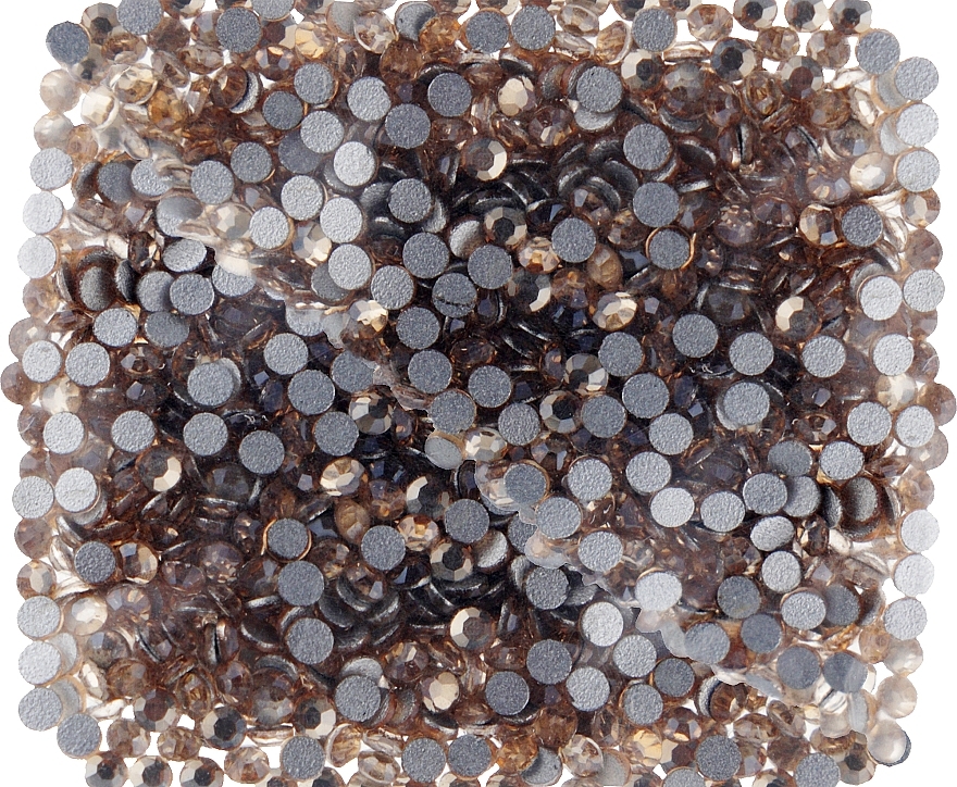 Decorative Nail Crystals 'Crystal Golden Shadow', size SS 03, 1000 pcs - Kodi Professional — photo N1