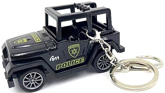 Police Car Keychain, BRL304 - Ecarla — photo N1