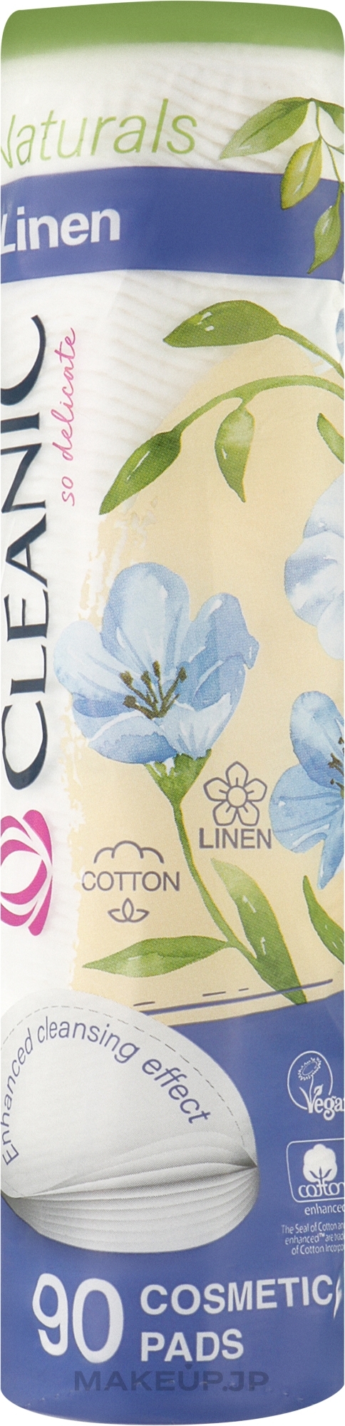 Cotton Pads, 90 pcs - Cleanic Naturals Linen — photo 90 szt.