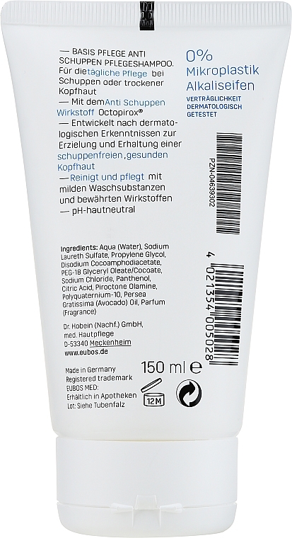 Anti-Dandruff Shampoo - Eubos Med Basic Skin Care Anti-Dandruff Shampoo — photo N2