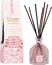 Fragrances, Perfumes, Cosmetics Rose & Hibiscus Reed Diffuser - Collines de Provence Bouquet Aromatique Rose & Hibiskus