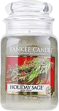 Fragrances, Perfumes, Cosmetics Candle in Glass Jar - Yankee Candle Holiday Sage