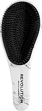 Anti-tangling Hair Brush, marble - Makeup Revolution Detangle Me! Marble Detangling Hair Brush — photo N1