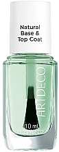 Fragrances, Perfumes, Cosmetics Protective & Smoothing Base - Artdeco Natural Base & Top Coat (tester)