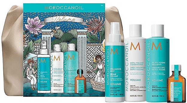 Hair Care Set, 5 products - Moroccanoil Holiday Bag Volume — photo N1