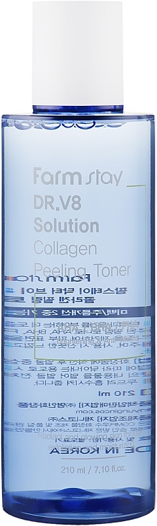 Collagen Peeling Toner - FarmStay Dr.V8 Solution Collagen Peeling Toner — photo N2