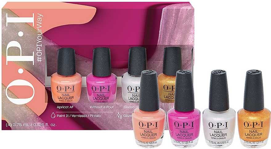 セット - OPI Spring 2024 Your Way Collection Nail Lacquer (nail/polish/4x3,75ml)	 — photo N5