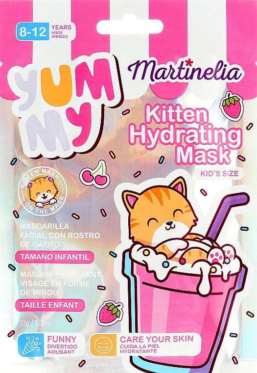 Hydrating Face Mask - Martinelia Yummy Kitten Face Hydrating Mask — photo N1