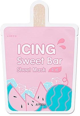 Watermelon Ice Cream Sheet Mask - A'pieu Icing Sweet Bar Sheet Mask — photo N1