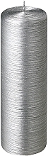 Fragrances, Perfumes, Cosmetics Cylinder Candle, diameter 8 cm, height 25 cm - Bougies La Francaise Cylindre Candle Argent