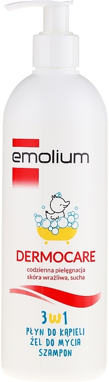 3-in-1 Washing Shampoo-Gel - Emolium Dermocare — photo N2