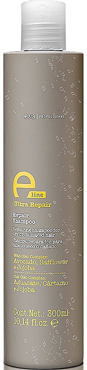 Repairing Shampoo for Dry & Damaged Hair - Eva Professional E-Line Repair Shampoo — photo N3
