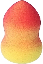 Pear-Shaped Makeup Sponge, orange-yellow - Qianlili Beauty Blender — photo N1