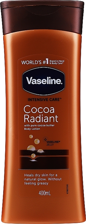 Moisturising Body Lotion - Vaseline Intensive Care Cocoa Radiant Lotion — photo N3