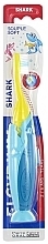 Kids Toothbrush 'Shark', 2-6 years, yellow and blue - Elgydium Kids Shark 2-6 Years — photo N1