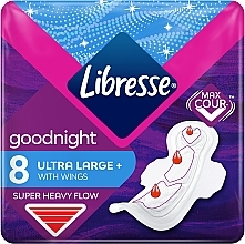 Sanitary Pads, 8 pcs - Libresse Ultra Goodnight Soft — photo N1