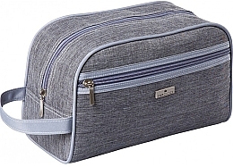 Fragrances, Perfumes, Cosmetics Men Toiletry Bag "Travler", 97805, gray - Top Choice