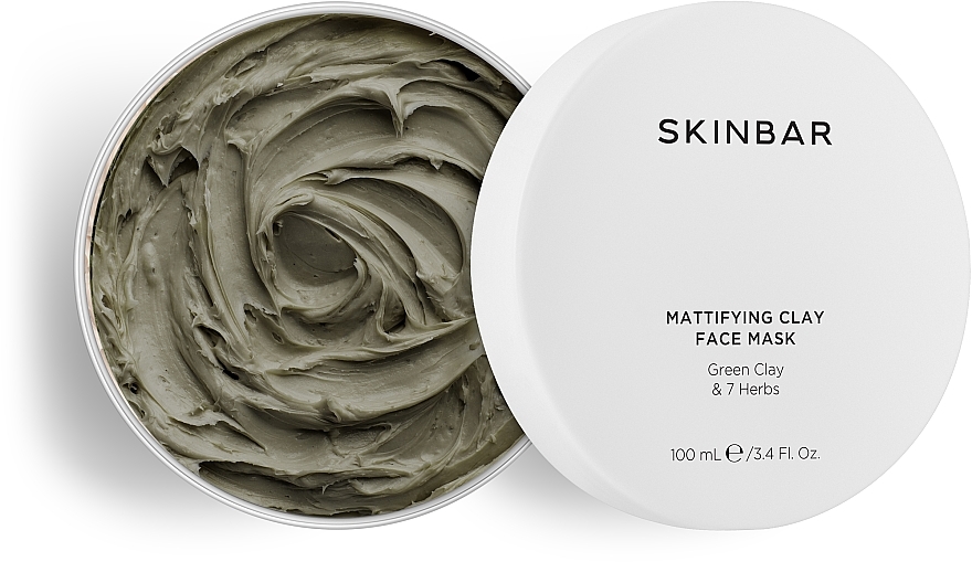 Green Clay & 7 Herbs Face Mask - SKINBAR Green Clay & 7 Herbs Face Mask — photo N1