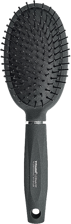 Oval Massage Hair Brush, 10 rows - Titania Salon Professional — photo N1