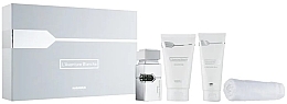 Fragrances, Perfumes, Cosmetics Al Haramain L'Aventure Blanche - Set (edp/30ml + ash/balm/100ml + sh/gel/150ml + towel/1pcs)