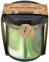 Marble Scented Candle "Green Tea" - Miabox Candle — photo N1