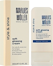 Straightening Hair Shine Cream - Marlies Moller Soft Glossing Cream — photo N2