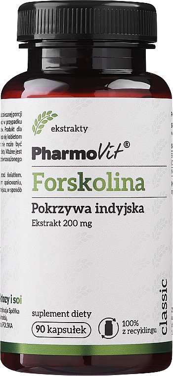 Forskolin Dietary Supplement, 200 mg - Pharmovit Classic — photo N1