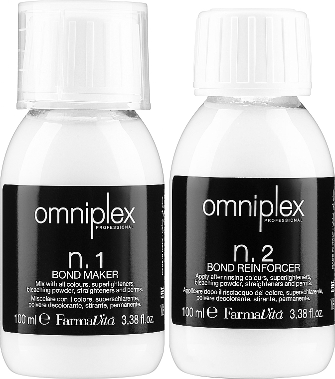 Hair Reconstruction & Protection Complex - FarmaVita Omniplex Professional n.1 Bond Maker & n.2 Bond Reinforcer — photo N2