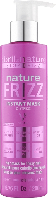 Deep Conditioning Hair Mask - Abril et Nature Nature Frizz D-Stress Instant Mask — photo N1