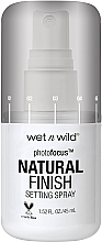 Fragrances, Perfumes, Cosmetics Makeup Fixing Spray - Wet N Wild Photofocus Natural Finish Setting Spray