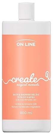 2in1 Create Bath Gel & Foam - On Line Bath & Shower Gel — photo N1