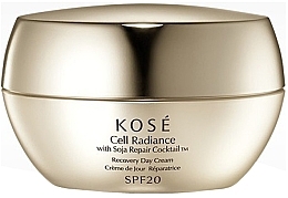 Fragrances, Perfumes, Cosmetics Recovery Facial Day Cream SPF 20 - KOSE Soja Repair Cocktail Cell Radiance Recovery Facial Day Cream SPF20