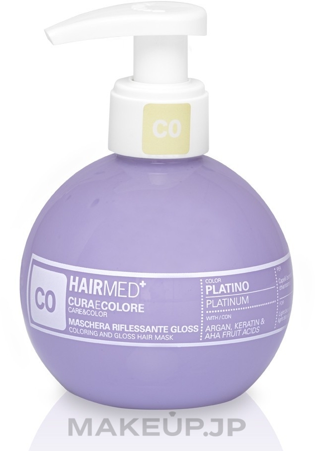 Coloring Hair Mask, 200ml - Hairmed Coloring And Gloss Hair Mask (C0 -Platinum) — photo C0 - Platinum