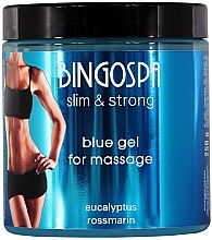 Fragrances, Perfumes, Cosmetics Massage Gel with Eucalyptus and Rosemary "Blue" - BingoSpa