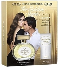 Fragrances, Perfumes, Cosmetics Antonio Banderas Her Golden Secret - Set (edt 80ml + b/lot 75ml)