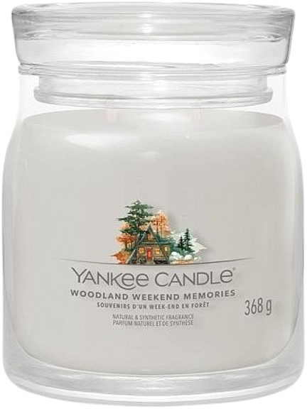 Woodland Weekend Memories Scented Candle in Jar, 2 wicks - Yankee Candle Singnature — photo N1