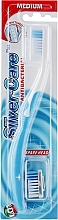 Toothbrush "Silver Care Plus", medium, blue - Silver Care — photo N1