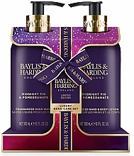 Set - Baylis & Harding Midnight Fig & Pomegranate Luxury Hand Care Gift Set (h/wash/300 ml + h/b/lot/300 ml) — photo N1